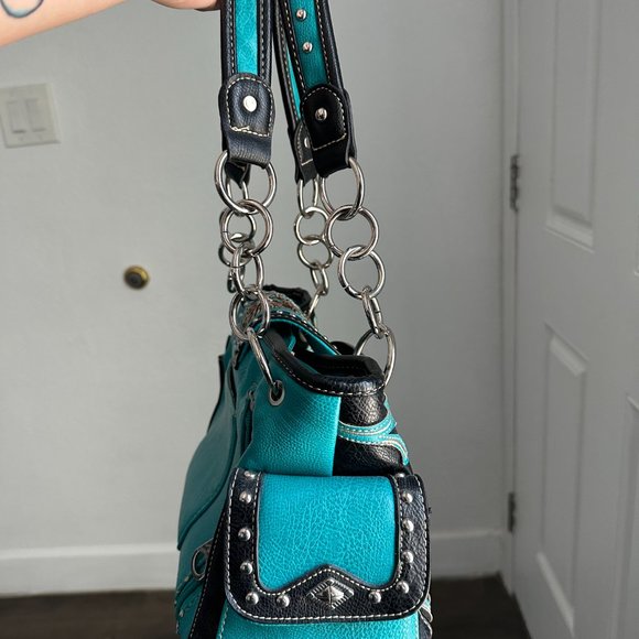 Montana West Buckle Collection Concealed Carry Satchel  - Picture 4 of 6